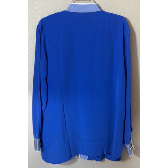 Bob Mackie Wearable Art 100% Silk 2-Piece Button Up Women’s XL Asian Inspired - Picture 3 of 9